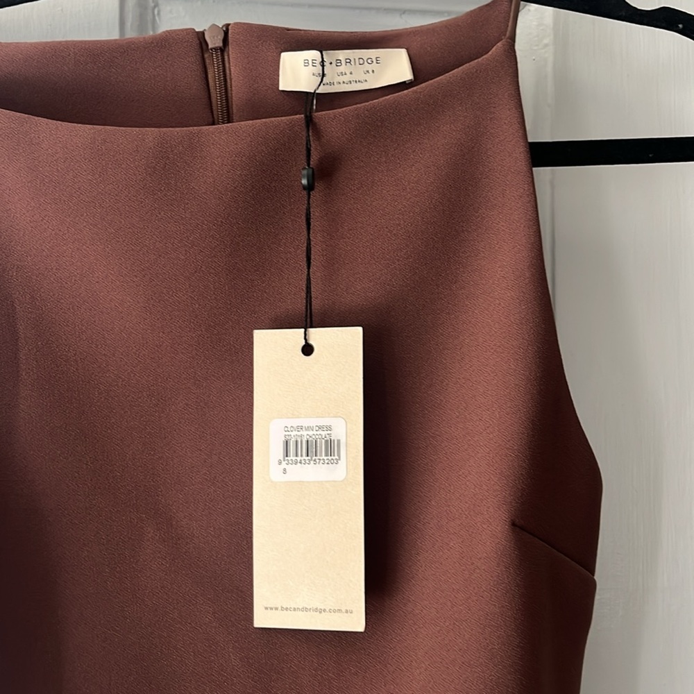 Bec+Bridge Clover Mini dress Chocolate - Picture 5 of 5